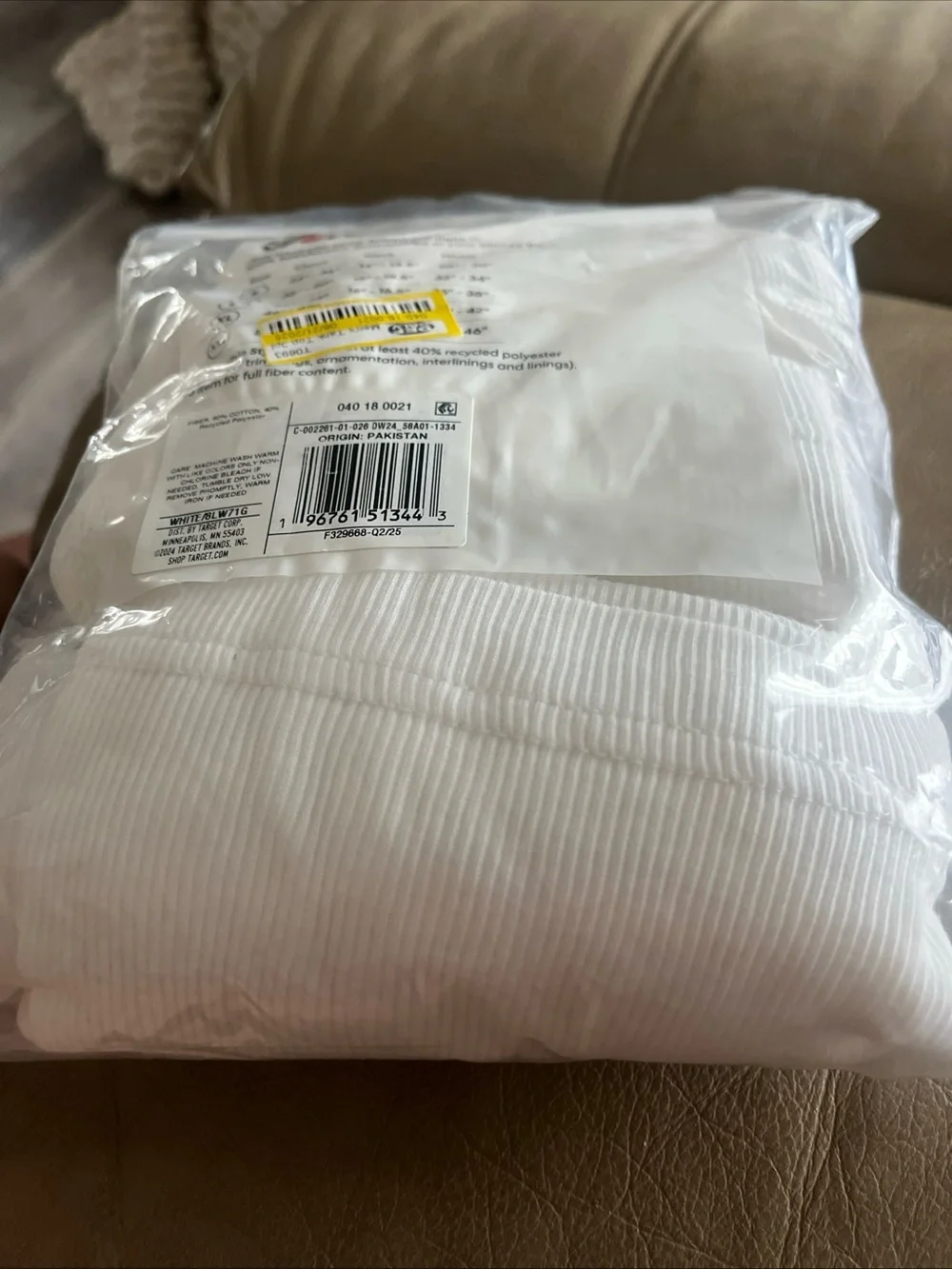 Deal Worthy Men's 3-Pack White Ribbed Tank Tops